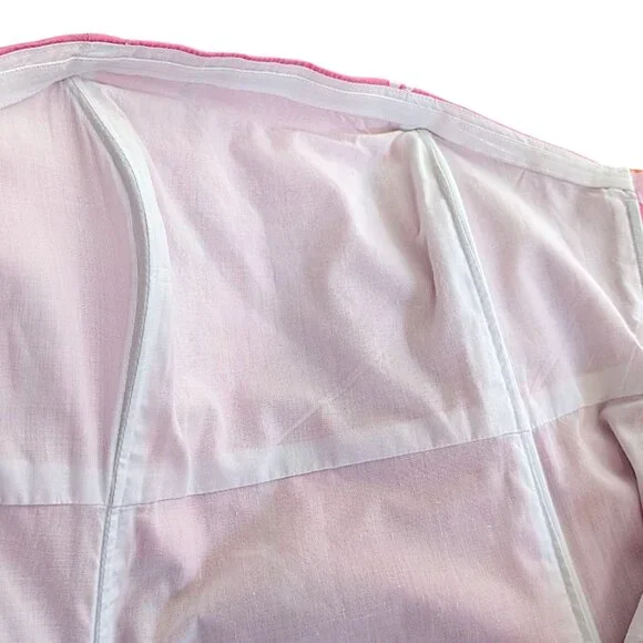 Lilly Pulitzer pink white daisies boned corset strapless tie back dress Ws 6 - Picture 8 of 9